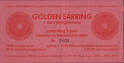 Golden Earring Golden Earring ticket_2608 June 05, 1993 Wageningen